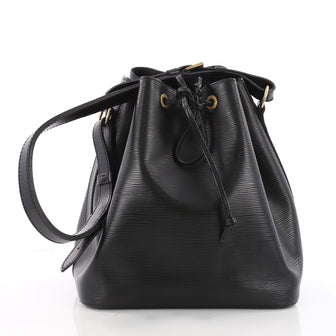 Louis Vuitton Petit Noe Handbag Epi Leather Black 3515903