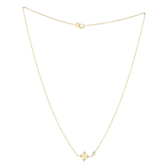 Louis Vuitton Monogram Idylle Pendant Necklace 18K Yellow Gold with Diamond