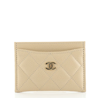 Chanel Classic Card Holder Quilted Caviar