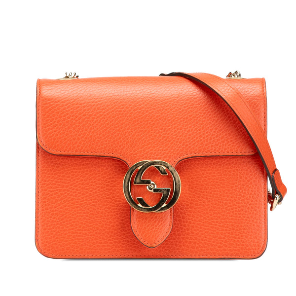 Interlocking Shoulder Bag Leather Small