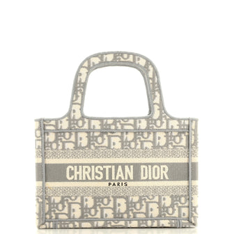 Christian Dior Book Tote Oblique Canvas Mini