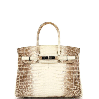 Hermès Birkin Bag Crocodile Niloticus Himalaya Handbag White PHW