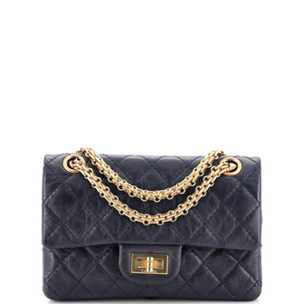Chanel Reissue 2.55 Flap Bag Quilted Aged Calfskin 224 Blue 1876321
