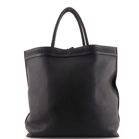 Saint Laurent Patti Tote Leather Large Black 19134256