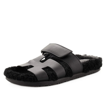 Women's Chypre Sandals Leather with Shearling