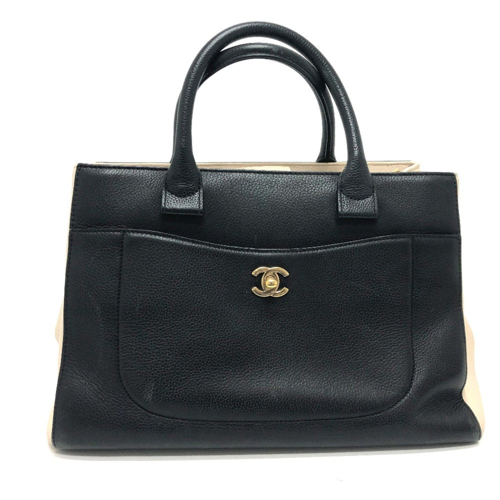 Neo Executive Tote Grained Calfskin Small