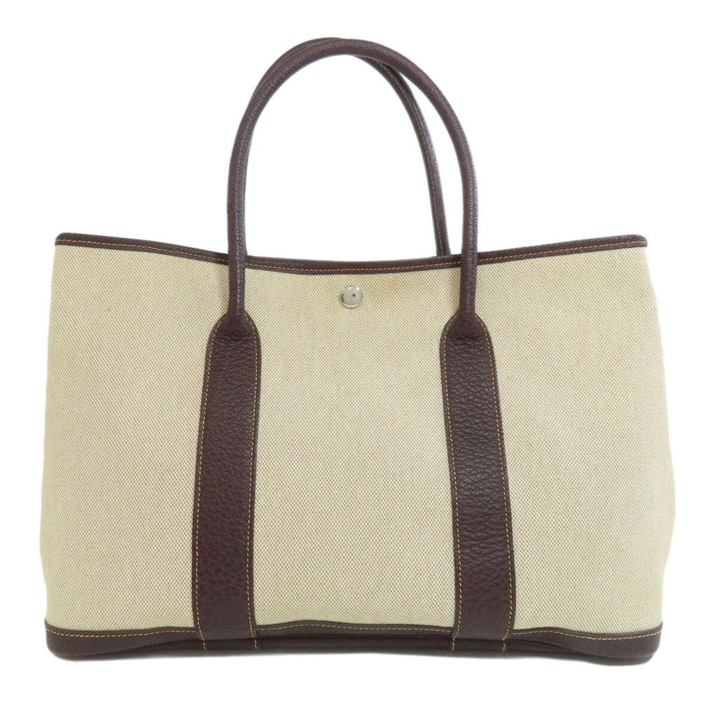 Garden Party Tote Toile and Leather 36