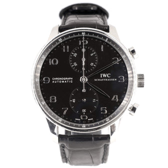 Portugieser Chronograph Automatic Watch Stainless Steel and Leather 41