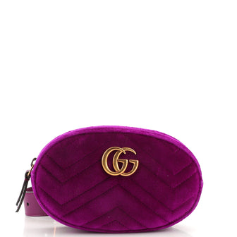 GG Marmont Belt Bag Matelasse Velvet