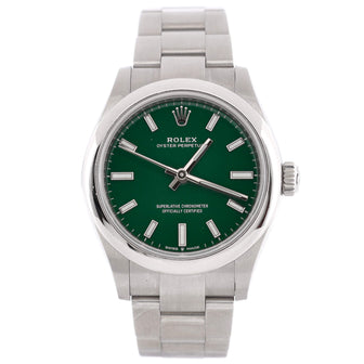 Oyster Perpetual Green Automatic Watch Stainless Steel 31