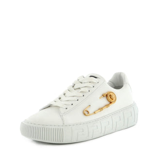 Versace Men's Safety Pin Sneakers Leather
