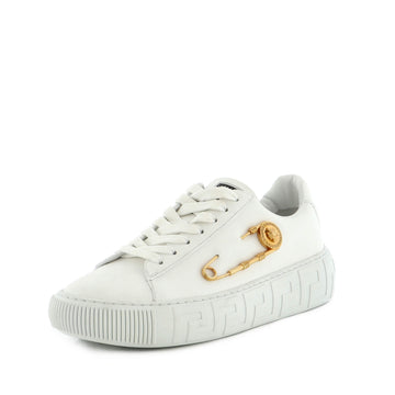 Versace Men's Safety Pin Sneakers Leather