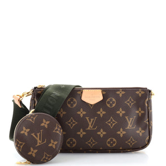 Multi pochette accessoires leather handbag Louis Vuitton Brown in