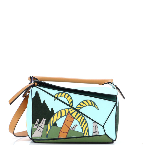 Loewe Puzzle Bag Limited Edition Ken Price Easter Island Printed