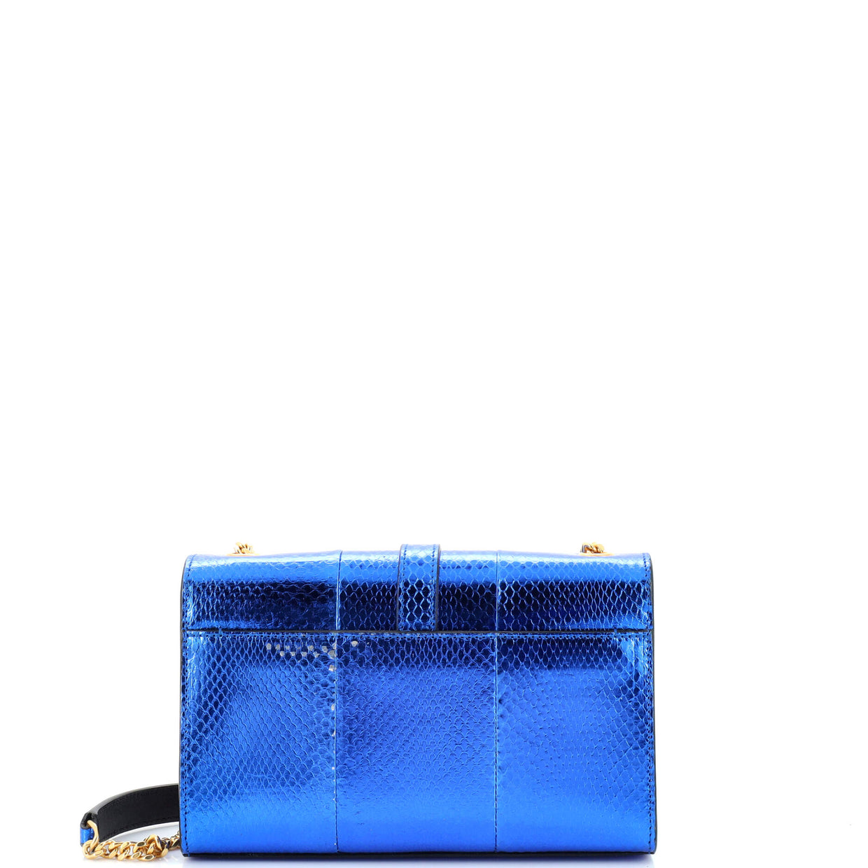 Saint Laurent Classic Monogram Envelope Crossbody Bag Snakeskin Small