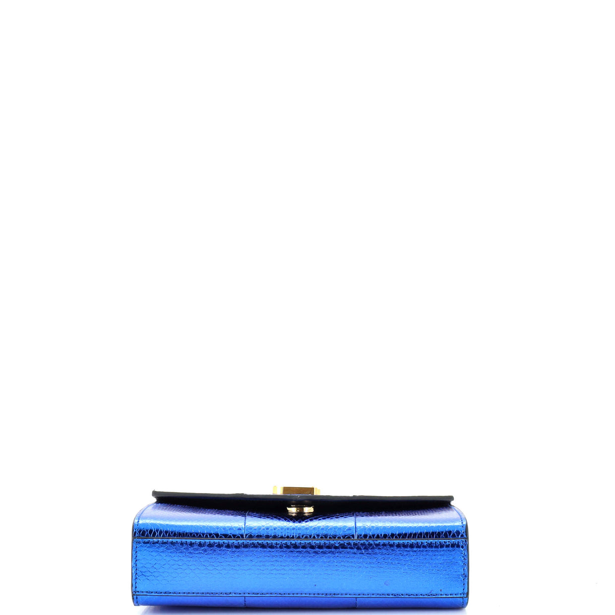 Saint Laurent Classic Monogram Envelope Crossbody Bag Snakeskin Small