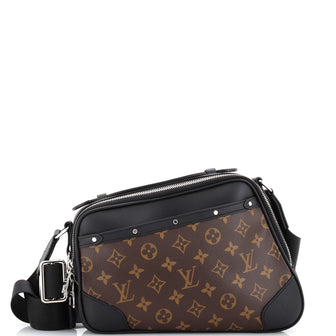 Biker Messenger Bag Macassar Monogram Canvas