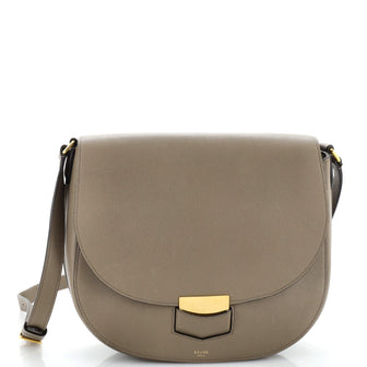 Celine Trotteur Crossbody Bag Grainy Leather Medium