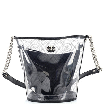 Camellia Coco Bucket Bag Printed PVC Medium