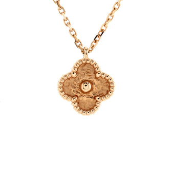 Sweet Alhambra Pendant Necklace 18K Rose Gold