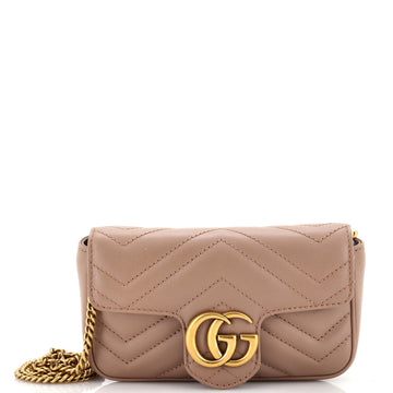 Gucci GG Marmont Flap Bag Matelasse Leather Super Mini