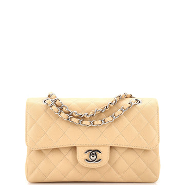 Chanel Classic Double Flap Bag Quilted Caviar Small