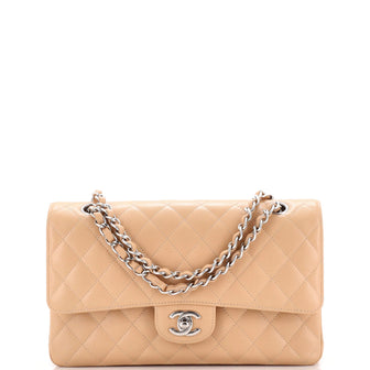 Chanel Classic Double Flap Bag Quilted Caviar Medium