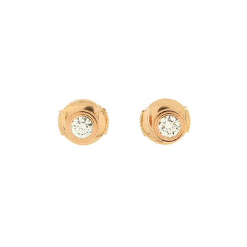 Cartier d'Amour Stud Earrings 18K Rose Gold and Diamonds Medium