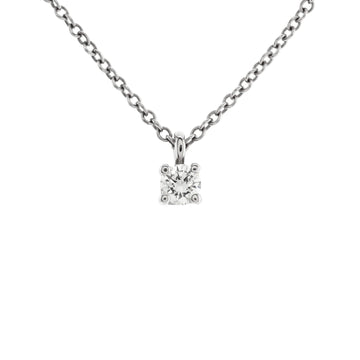 Tiffany & Co. Solitaire Pendant Necklace Platinum with Diamond 0.09-0.19CT