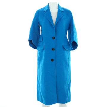 Christian Dior Women's Collar Buttoned Coat Wool Blend