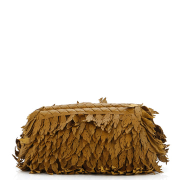 Bottega Veneta Leaf Clutch Fringe Intrecciato Nappa