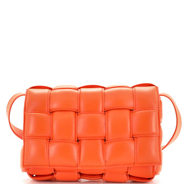 Cassette Crossbody Bag Padded Maxi Intrecciato Leather