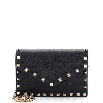 Valentino Garavani Rockstud Envelope Chain Crossbody Bag Leather Small