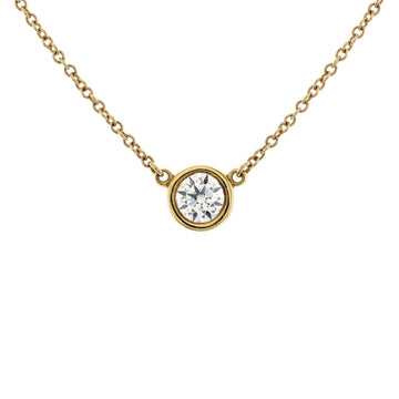 Tiffany & Co. Elsa Peretti Diamonds By The Yard Pendant Necklace 18K Yellow Gold with Diamond 0.30-0.39CT