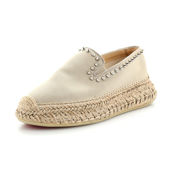 Christian Louboutin Women's Espaboat Espadrilles Studded Canvas