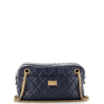 Reissue Camera Bag Quilted Aged Calfskin East West