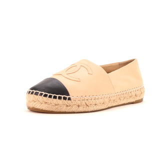 Chanel Women's CC Cap Toe Espadrilles Leather