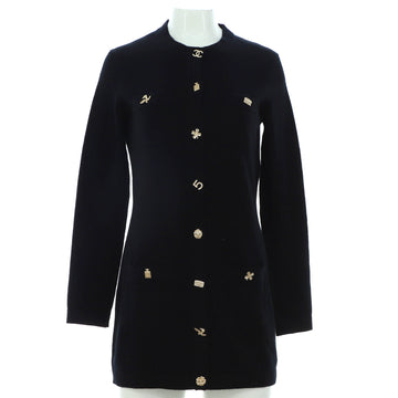 Chanel Women's Lucky Charms Crewneck Cardigan Dress Cashmere