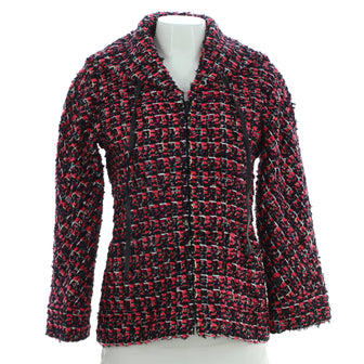 Chanel Womenâ€™s Collared Zip Jacket Tweed
