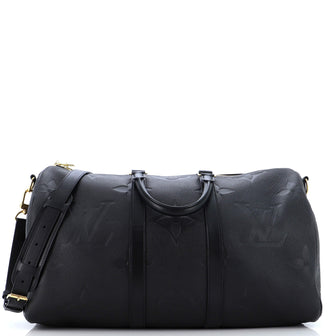 Louis Vuitton Keepall Bandouliere Bag Monogram Empreinte Giant 45