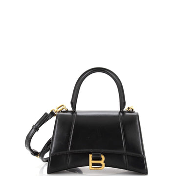 Balenciaga Hourglass Top Handle Bag Leather Small