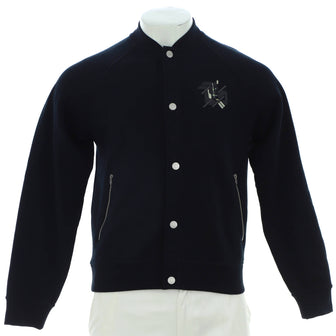 Hermes Men's Varsity Jacket Embroidered Cotton