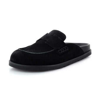 Hermes Men's Go Mules Suede