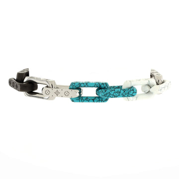 Louis Vuitton Monogram Chain Bracelet Metal and Stone