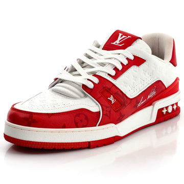 Louis Vuitton Men's LV Trainer Sneakers Monogram Taigarama and Leather