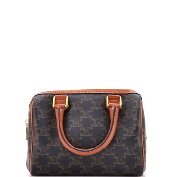 Boston Bag Triomphe Coated Canvas Small