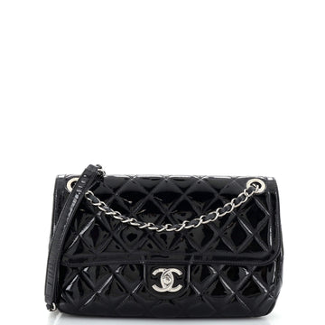 Chanel Coco Shine Flap Bag Quilted Patent Medium