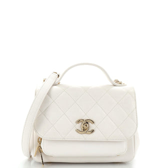 Chanel Business Affinity Flap Bag Quilted Caviar Mini