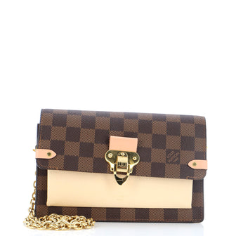 Louis Vuitton Vavin Chain Wallet NM Damier with Leather