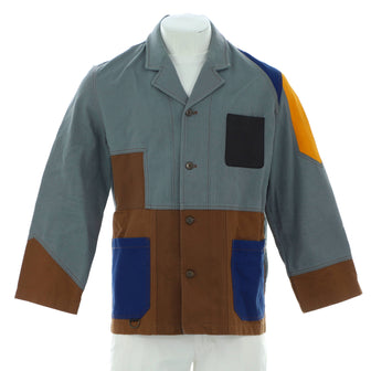 Loewe Men's Anagram Patchwork Jacket Cotton